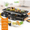 DOMO DO9261G - Raclette-grill 1400W - 8 personen - Zwart