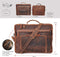 Donbolso® San Francisco - Schoudertas 17 inch - Nappa leer - Vintage Brown