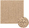 vidaXL - Vloerkleed - ZIZUR - beige - binnen - en - buiten - 240x240 - cm - jute - look