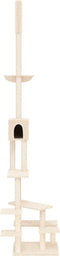 vidaXL - Kattenmeubel - vloer - tot - plafond - 268,5-294,5 - cm - crèmekleurig
