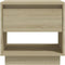 vidaXL - Nachtkastje - 45x34x44 - cm - bewerkt - hout - sonoma - eikenkleurig