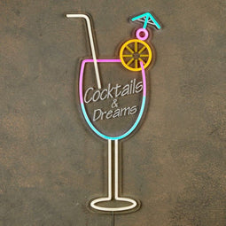 Luca Lighting - Neonverlichting Cocktail - IP44 - 28 x 59,5 x 1,2 cm