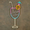 Luca Lighting - Neonverlichting Cocktail - IP44 - 28 x 59,5 x 1,2 cm