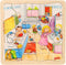 Goki Houten Lagenpuzzel - Mijn dag