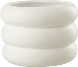 J-Line bloempot Ring - cement - wit - medium - Ø 20 cm
