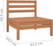 vidaXL - Tuinbank - 2-zits - massief - grenenhout - honingbruin