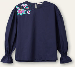 Oilily - Ballet top long sleeves - Blauw - 40