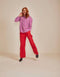Oilily Bayan Blouse - Lange Mouwen - Blouses - Oversized - Dames - Regular Fit - Holly Berry - 36