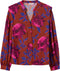 Oilily Beauty Blouse - Lange Mouwen - Blouses - Opstaande Kraag - Dames - Loose Fit - Bruin - 40