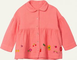 Oilily Blooz Blouse - Blouses - Knoopsluiting - Meisjes - Kinderen - Relaxed Fit - Paars - 128/8yr