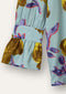 Oilily Blues Peony Blouse - Lange Mouwen - Blouses - Opstaande Kraag - Dames - Loose Fit - Oranje - 34