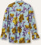 Oilily Blues Peony Blouse - Lange Mouwen - Blouses - Opstaande Kraag - Dames - Loose Fit - Oranje - 34