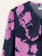 Oilily Bounce crepe Blouse - Lange Mouwen - Blouses - Ruches - Dames - Regular Fit - Blauw - 34