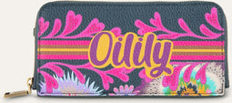 Oilily - Card Zip Wallet Fanfare - Groen - One size