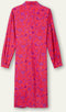 Oilily - Daouli dress long sleeves - Rood - 40