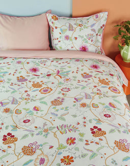 Oilily Dekbedovertrek - Flower - Meisjes - Roze - 200 cm x 200 cm