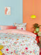 Oilily Dekbedovertrek - Flower - Meisjes - Roze - 200 cm x 200 cm