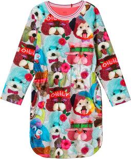 Oilily - Disco jersey dress - Grijs - 98/3T