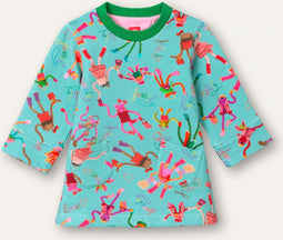 Oilily - Djoplin sweat dress - Groen - 122/7yr