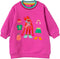 Oilily - Druppel sweat dress - Roze - 122/7yr