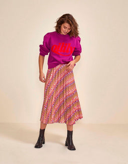 Oilily - Habits logo sweat crew neck top long sleeves - XS