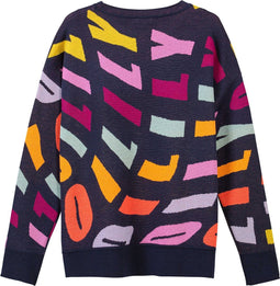 Oilily Kaleidoscope - Trui - Dames - Blauw - XL