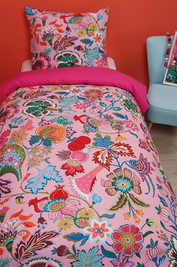 Oilily-Kinderdekbedovertrek Amelie Sits-Pink