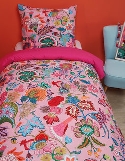 Oilily-Kinderdekbedovertrek Amelie Sits-Pink