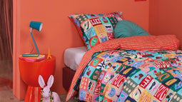 Oilily Kinderdekbedovertrek - Party - Meisjes - Multicolor - 120 x 150 cm
