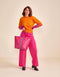 Oilily Kontrast - Trui - Dames - Oranje - XL