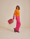 Oilily Kontrast - Trui - Dames - Oranje - XL