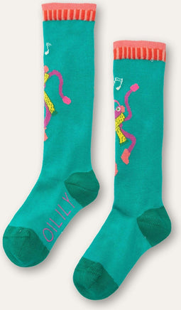 Oilily Merengue - Kniekousen - Meisjes - Katoen Met Stretch - Print - 35-38