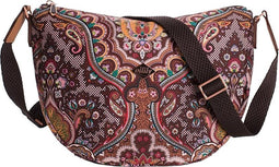 Oilily Paisley City Shoulder Bag Coffee