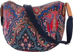 Oilily Paisley City Shoulder Bag Royal Blue