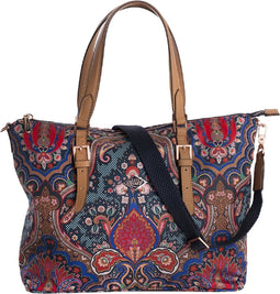 Oilily Paisley Handbag royal blue