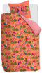 Oilily Reading Monkey - Dekbedovertrek - Meisjes - Oranje - 120
