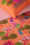 Oilily Reading Monkey - Dekbedovertrek - Meisjes - Oranje - 120