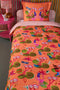 Oilily Reading Monkey - Dekbedovertrek - Meisjes - Oranje - 120