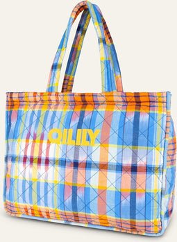 Oilily Sanny - Shopper - Dames - Crossbody - Ritssluiting - Blauw - One Size