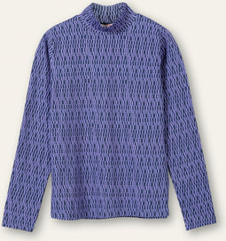 Oilily - Torstine turtle t-shirt long sleeves - Blauw - XS