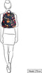Oilily Winter Bouquet M Backpack navy night