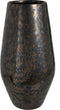 J-Line vaas Antique Smokey - keramiek - zwart - large - 44 cm hoog