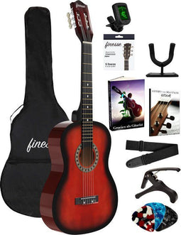 Finesse® Utah - Akoestische Gitaar - Starterset - 4/4 - Sunburst
