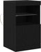 vidaXL - Sideboard - met - LED-verlichting - Zwart - Eiken - 41x37x67 - cm
