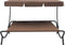 vidaXL - Loungebed - met - luifel - grijs