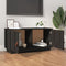 vidaXL - Tv-meubel - 80x34x40 - cm - massief - grenenhout - zwart
