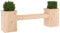 vidaXL - Bankje - met - plantenbakken - 184,5x39,5x56,5 - cm - grenenhout