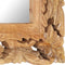 vidaXL - Spiegel - handgesneden - 110x50 - cm - massief - mangohout - bruin