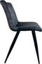 Oist Design Danilo dining chair - Vintage Velvet Antraciet - eetkamerstoel