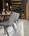Oist Design Danilo dining chair - Vintage Velvet Antraciet - eetkamerstoel